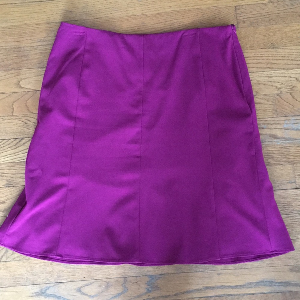 Woman’s A-line wine skirt New York & Co size 12